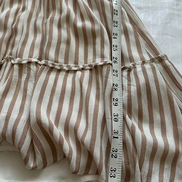 Abercrombie & Fitch Striped Dress – Tan & White – Size Small - Picture 4 of 4